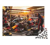 Formulaa Race Jigsaw Puzzles 1000 Pezzi Recycled Pit Stop Puzzle per Adulti Puzzle Accessori per Giochi Impossible Hard Difficult Challenging Fun Game 38x26cm/1000 pezzi