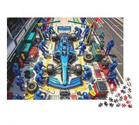 Formulaa Race Jigsaw Puzzles 1000 Pezzi Riciclabile Material Pit Stop Senior Puzzles Impossible Hard Difficult Challenging Educativo Game for Men 52x38cm/1000pcs