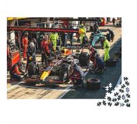 Formulaa Race Jigsaw Puzzles 1000 Pezzi Riciclabile Material Pit Stop Senior Puzzles Impossible Hard Difficult Challenging Educativo Game for Men 70x50cm/1000pcs