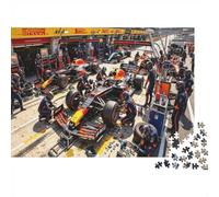 Formulaa Race Jigsaw Puzzles 1000 Pezzi Riciclato Material Pit Stop Puzzle per Bambini e Bambine Divertente Present & Attività for Home Ideal per il Compleanno del Bambino Regalo 38x26cm/1000 Pezzi