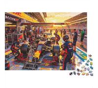 Formulaa Race Jigsaw Puzzles 1000 Pezzi Riciclato Material Pit Stop Puzzle per Bambini e Bambine Divertente Present & Attività for Home Ideal per il Compleanno del Bambino Regalo 52x38cm/1000 Pezzi