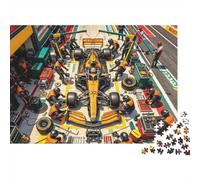 Formulaa Race Jigsaw Puzzles 1000 Pezzis Riciclato Paper Pit Stop Puzzle per Bambini e Bambine Divertente Present & Attività for Home Great Regalo per il Compleanno del Bambino 38x26cm/1000 Pezzi