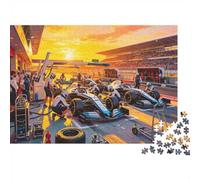 Formulaa Race Puzzle per Bambini e Bambine 1000 Pezzi Riciclabile Pit Stop Jigsaw Puzzle Divertente e Stimolante Gioco in Famiglia Ottima Idea Regalo per il Compleanno del Bambino 52x38cm/1000 Pezzi