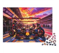Formulaa Race Puzzle per Bambini e Bambine 1000 Pezzi Riciclabile Pit Stop Jigsaw Puzzle Divertente e Stimolante Gioco in Famiglia Ottima Idea Regalo per il Compleanno del Bambino 38x26cm/1000 Pezzi