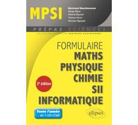 Formulaire MPSI mathématiques physique-chimie SII informatique