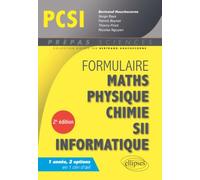 Formulaire PCSI mathématiques physique chimie SII informatique