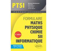 Formulaire PTSI mathématiques physique-chimie SII Informatique