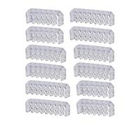 Formulamod Kit di pettini per cavi PSU, include 4 x 16P + 4 x 14 P + 4 x 12 P Sleeve Management Tools Wire Organizer Comb Computer Case Water Cooling Cable Organizer (kit 3, trasparente)