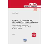 Formulario commentato della famiglia e delle persone