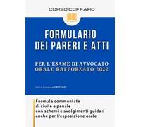 Formulario dei pareri e atti per l'esame di avvocato 2020. Formule commentate di civile e penale con schemi e svolgimenti guidati