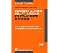 Formulario ragionato degli atti giudiziari per l'esame scritto di avvocato. Gli atti giudiziari di diritto civile, diritto penale, diritto amministrativo