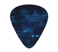 Formule di chimica fisica matematica luminose,12 pezzi di plettri per chitarra, 3 plettri di diverso spessore per chitarra acustica, basso, ukulele