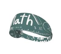 Formule Forme Teoria Lezione di Matematica Parola Allenamento Fascia per Capelli Regolabile per Pallacanestro, Fitness, Atletica Calcio, Yoga