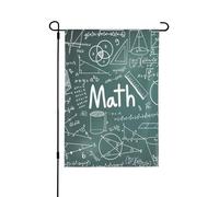Formule Forme Teoria Lezione di Matematica Parola Autunno Giardino Bandiera Double Face, Durevole Decorazione Stagionale per Cortile Anteriore Portico Decor