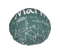 Formule Forme Teoria Lezione di Matematica Parola Doccia Caps Donne Uomini Riutilizzabili Impermeabile Antiscivolo Capelli Ad Asciugatura Rapida Grande Cap Capelli Lunghi Corti