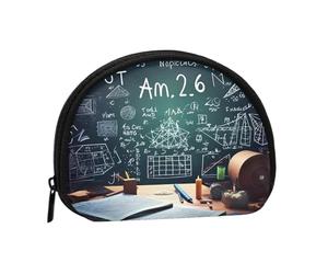 Formule Forme Teoria Lezione di Matematica Parola Mini Borsa di Stoccaggio Shell Portafoglio Piccolo Portamonete con Minis con Cerniera Cambiare Borsa per le Chiavi Delle Monete Puoi anche Conservare