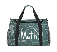 Formule Forme Teoria Lezione di Matematica Parola Stampa Funzionale Borsa da Viaggio Ampio Spazio Borsa Da Viaggio Pieghevole Tote Per Weekender