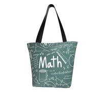 Formule Forme Teoria Lezione di Matematica Parola Stampa Leggero Delle Donne Borsa A Tracolla Alla Moda Casual Crossbody Tote Quotidiano Viaggio