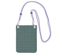 Formule Forme Teoria Lezione di Matematica Parola Stampa Telefono Crossbody Bag per Donne e Uomini Leggero Impermeabile Moda Sling Wallet, Viola, Taglia unica