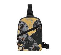 Formule Forme Teoria Lezione di Matematica Parola Stampato Borsa a Tracolla Borsa a Tracolla per Uomo Donna, Pieghevole Outdoor Crossbody Petto Pack Sport Daypacks, Bassotto, One Size, Zaino casual