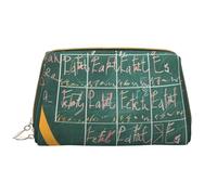 Formule Forme Teoria Lezione di Matematica Parola Stampato Makeup Bag per le Donne Portatile In Pelle Make up Bag Viaggio Cerniera Cosmetici Borse Organizzatore