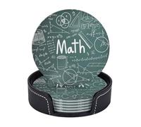 Formule Forme Teoria Lezione di Matematica Stampa Parola 6 Set Sottobicchieri Tazze Caffè Tazze Da Tavolo Casa Ufficio Sala Da Pranzo Decorazione Facile Da Pulire