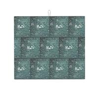 Formule Forme Teoria Lezione di Matematica Stampa Parola Assorbente Cucina Contatore Pad per Piatti Utensili Pentole Padelle 40,6 x 45,7 cm Tappetino di asciugatura