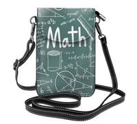 Formule Forme Teoria Lezione di Matematica Stampa Parola Donna Mini Borsa a Tracolla Telefono Crossbody Leggero Moda Viaggio Regalo quotidiano