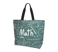 Formule Forme Teoria Lezione di Matematica Stampa Parola Grande Capacità Borsa a Tracolla Uso quotidiano Viaggi Lavoro Leggero Casual Escursioni Shopping