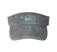 Formule Forme Teoria Lezione di Matematica Stampa Parola Lavato Cappello Unico Vintage Fibbia Regolabile Classico Moda Casual Sport Caps, grigio, Taglia unica