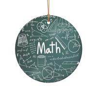 Formule Forme Teoria Lezione di Matematica Stampa Parola Natale Ceramica Decorazione Da Appendere - Celebrare la Famiglia Questo Ornamento Di Natale, Regalo Per Famiglia, Amici