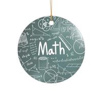 Formule Forme Teoria Lezione di Matematica Stampa Parola Stampa Personalizzata Regali di Nozze Mr & Mrs Natale Ornamento Acrilico per Sposi & Coppie