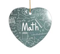 Formule Forme Teoria Lezione di Matematica Stampa Parola Stampa Personalizzata Regali di Nozze Mr & Mrs Natale Ornamento Acrilico per Sposi & Coppie