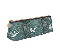 Formule Forme Teoria Matematica Lezione Parola Triangolo Custodia in Pelle Multi Funzionale Borsa Cosmetica Portatile Trucco e Cancelleria Sacchetto di Immagazzinaggio