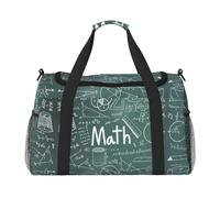 Formule Forme Teoria Matematica Lezione Parola Viaggio Duffel Bag Weekend Borsa Weekender Pernottamento Carry On Borsa a Mano Allenamento Sport Ospedale