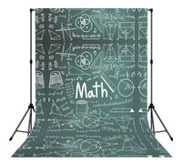 Formule Forme Teoria Matematica Stampa Fotografia Drappo, Sfondo Pieghevole in Poliestere, Facile Appendere Rod Pocket Studio Prop