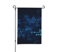 Formule luminose di fisica matematica e chimica,Bandiera da giardino per esterni e interni, stendardo decorativo bifacciale 30x45 cm