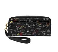 Formule matematiche di equazioni matematiche, Borsa per il trucco Borsa per cosmetici Borsa da viaggio portatile da toilette Astuccio in pelle per donne e ragazze