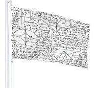 Formule matematiche Flag Decor 3x5 Ft Equazioni Algebra Matematica Geometria Analisi Calcolo Poliestere Motivo stampato Decorazioni per esterni per case e giardini