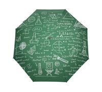 Formule Matematiche Scientifiche Disegnate A Mano Ombrello Pieghevole Automatico Ombrelli Antivento Protezione UV da Viaggio per Bambini Ragazzi Ragazze