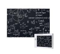 Formule matematiche senza soluzione di continuità con forme geometriche,Puzzle in legno da 1000 pezzi per famiglie, puzzle per adulti e adolescenti