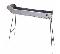 FORNACELLA Ferro 70 cm CANALETTA BARBECUE ARROSTICINI SPIEDINI SOUVLAKY CARBONE