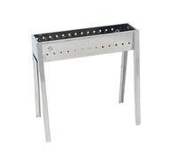 Canalina Cuocispiedini ed Arrosticini a carbone Milano in acciaio Inox da 50 cm