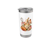 Fornaio Caffè Pasticceria Cupcake Croissant Dolci Bicchiere termico in acciaio inox doppia parete