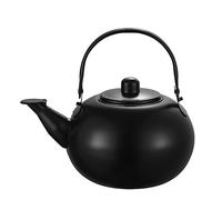 Fornelli Bollitore Per Esterni Cucina Bollitore Per Teiera In Acciaio Inossidabile Piccolo E Moderno Con Fischio Per Piano Cottura Per Cucina(Black,0.9L)