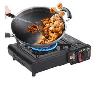 Fornelli da Campo per Campeggio,Stufetta Compatta Portatile per Escursionismo | Bruciatore Pieghevole Portatile Antivento per Cucina all'Aperto Spiaggia Escursionismo Picnic BBQ