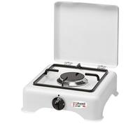Fornello 1 fuoco a gas Metano smaltato bianco per uso interno Valvolato Made in Italy - 5321/GPS/MT