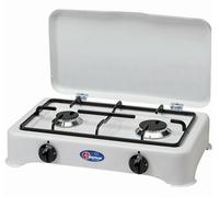 FORNELLO 2 FUOCHI PARKER A GAS METANO / GPL CON VALVOLA DI SICUREZZA MADE IN IT