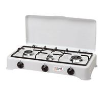 Fornello 3 fuochi a gas Metano smaltato bianco per uso esterno Made in Italy - 5327/GP/MT
