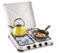 Kemper 104983 Fornello 4 Fuochi A Gas Gpl Con Coperchio